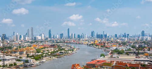 Aerial view of Bangkok, Thailand
