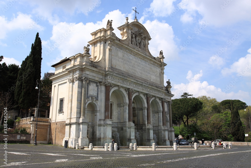 Fototapeta premium Aqua Paola Fountain in Rome