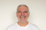 old man senior face closeup missing tooth smile proper dental care insurance health