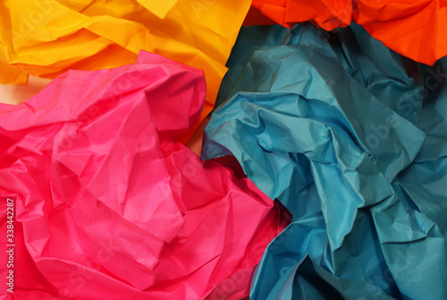 Crumpled paper, background and texture for design.