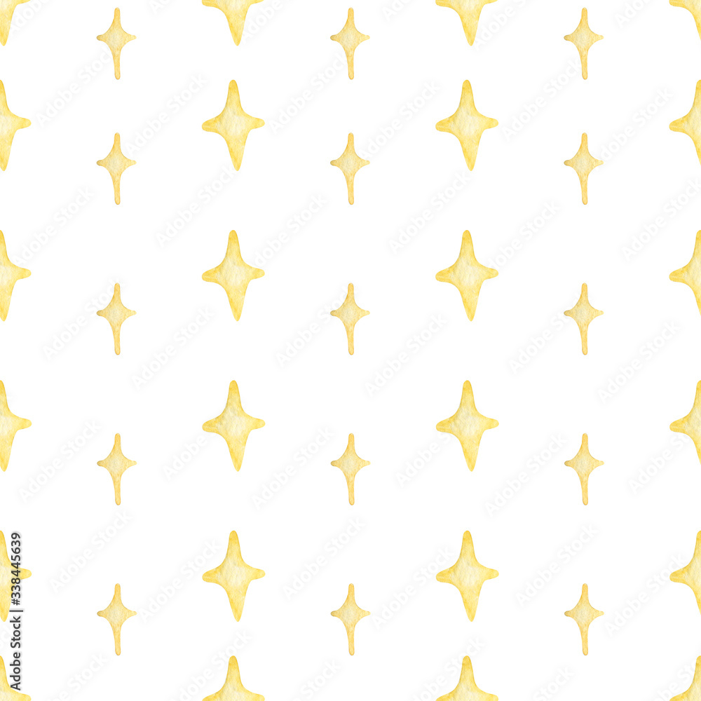 Obraz premium Watercolor baby patterns, decorative elements