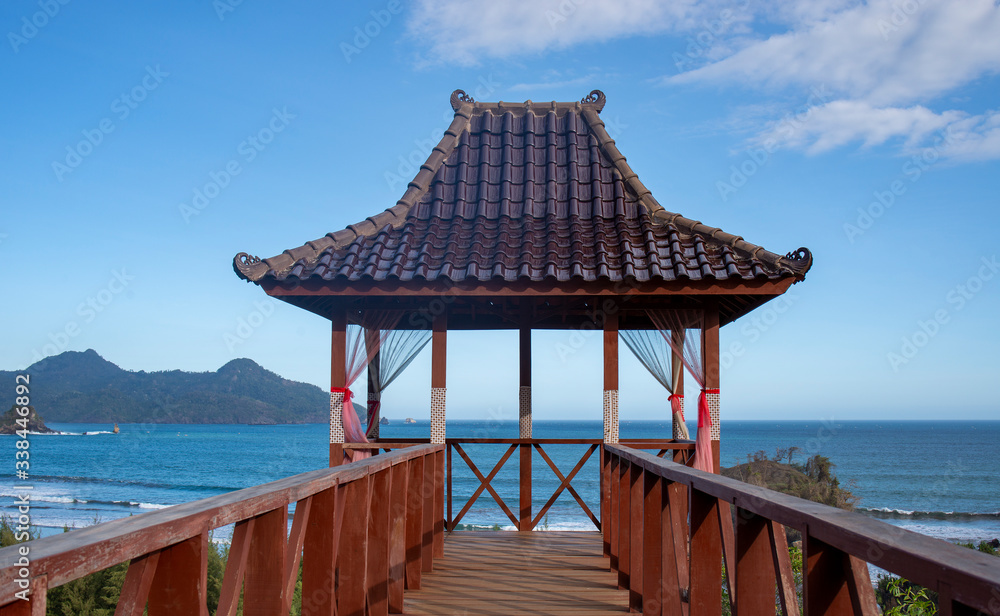 Fototapeta premium gazebo on the beach