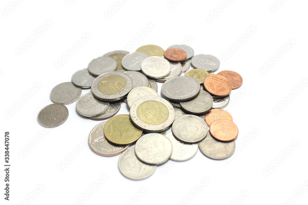 coins and phone on account book bank for finance and banking. (Business concept) coins and phone on account book bank for finance and banking. (Business concept)
