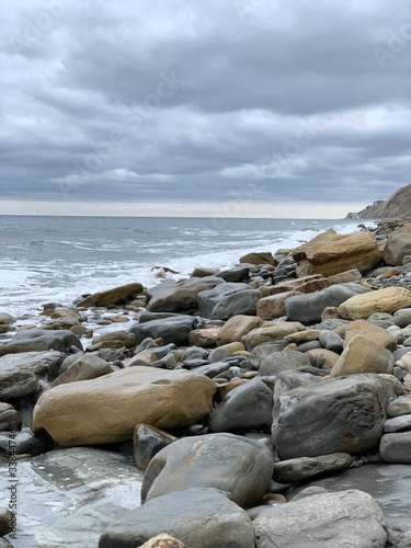 rocks and sea