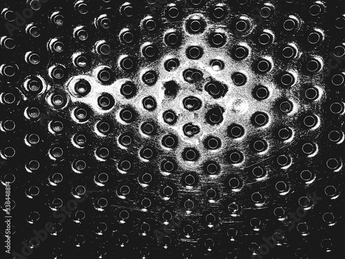 Distress metal plate vector texture. EPS8 illustration.