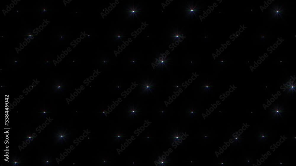 Glitter Shining Star Flash Light Wall 3D illustration background