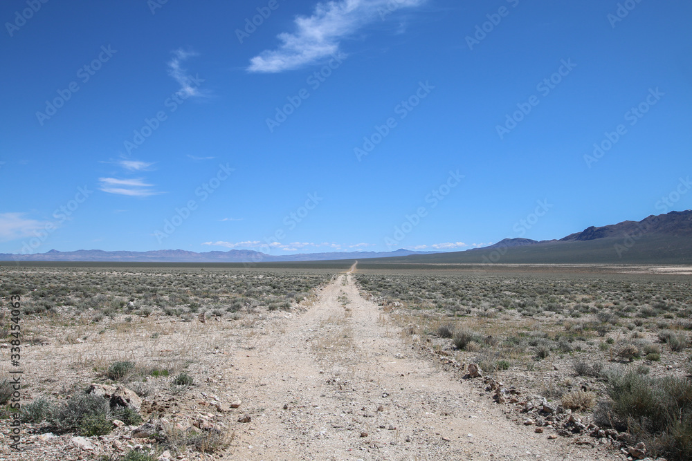 Long Isolated Desert Road