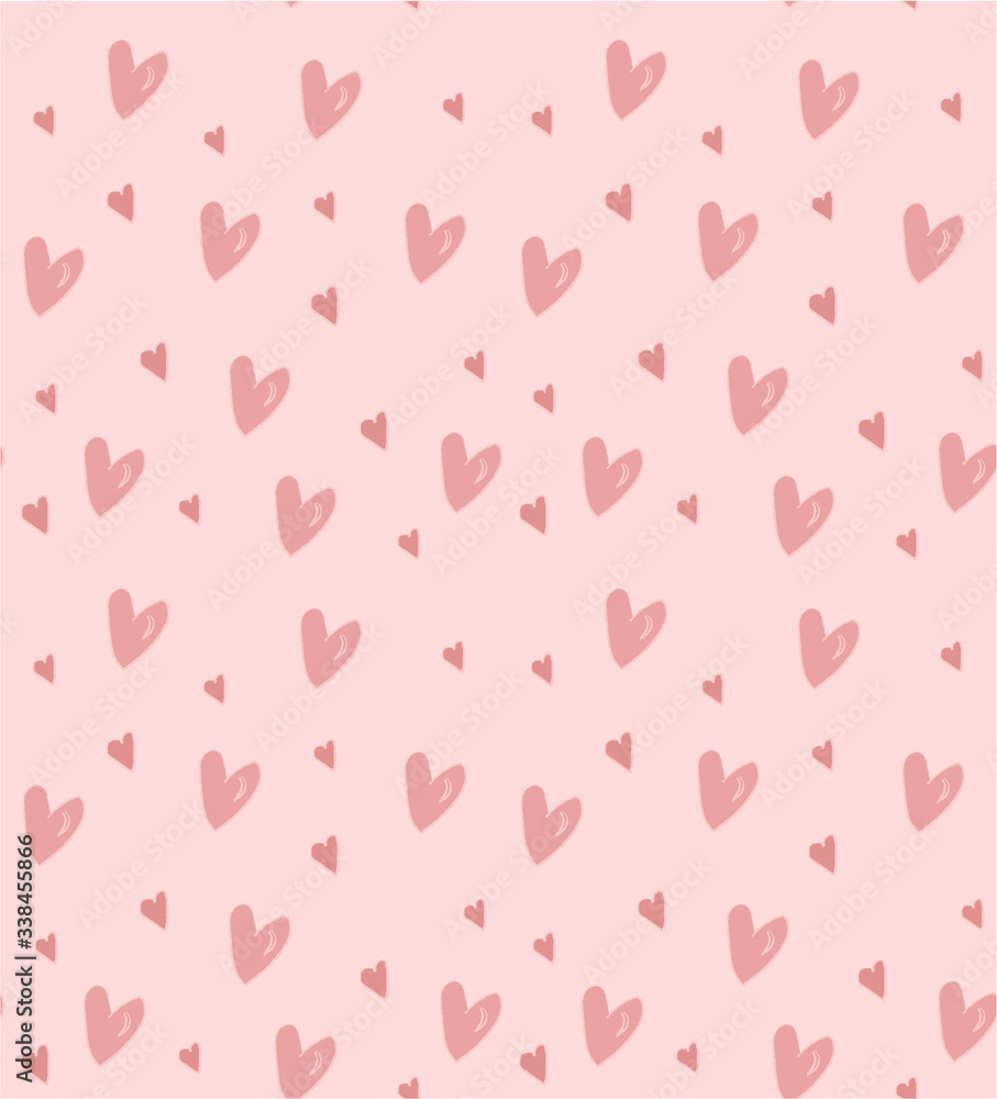 Seamless pattern. Romantic print with hearts. Cute vector pattern. Wallpaper. Print for notebooks and leaflets. Design for lovers. Cartoon ornament. Items for baby items and clothing. Seamless pattern. Romantic print with hearts. Cute vector pattern. Wallpaper. Print for notebooks and leaflets. Design for lovers. Cartoon ornament. Items for baby items and clothing.