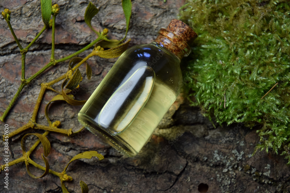 Fototapeta premium mistletoe aroma oil alternative medicine
