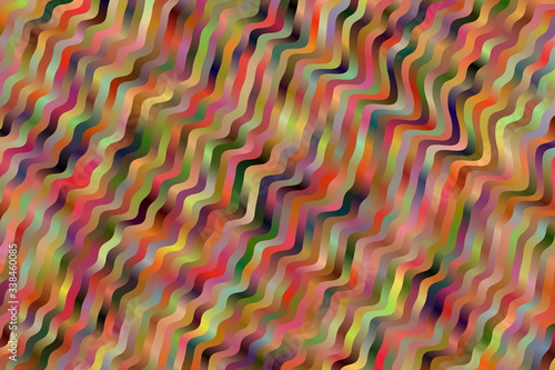 Red and yellow waves vector background.