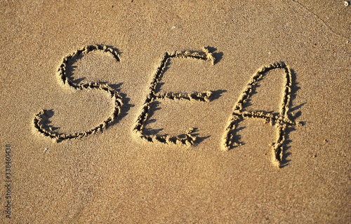 word sea written in sand © Alona