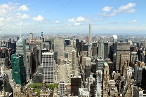 Manhattan, New York, United States. View of Midtown from the observation deck of the Empire State Building.