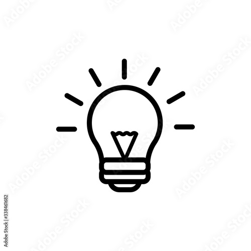 light bulb icon vector design template