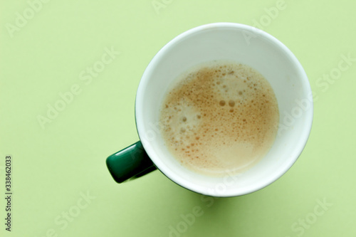 cup of coffee on the table