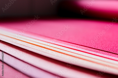 pink and purple striped fabric