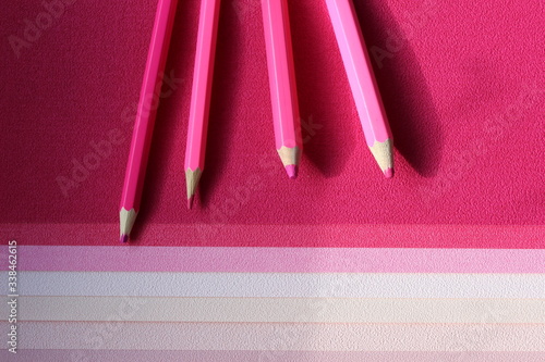 pink pencil concept shades of pink