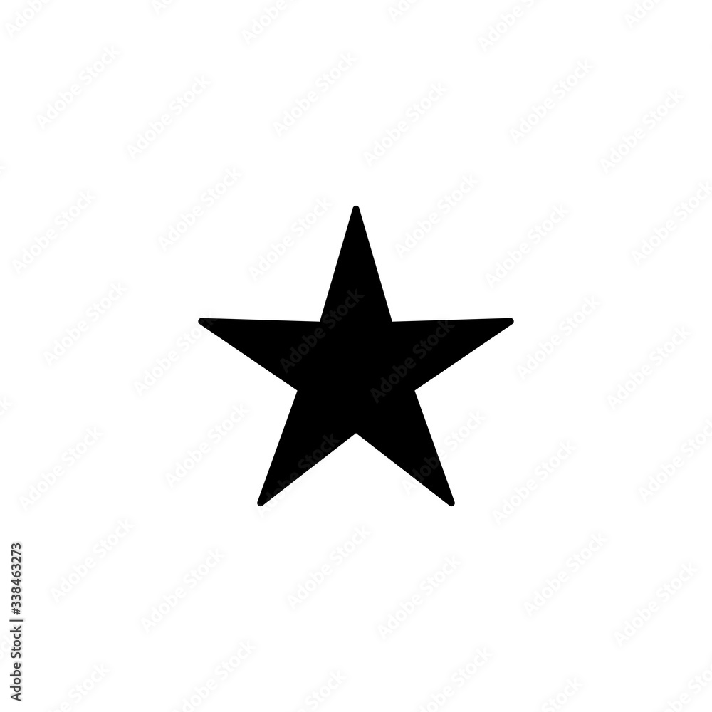 Obraz premium Star icon, star sign and symbol vector design