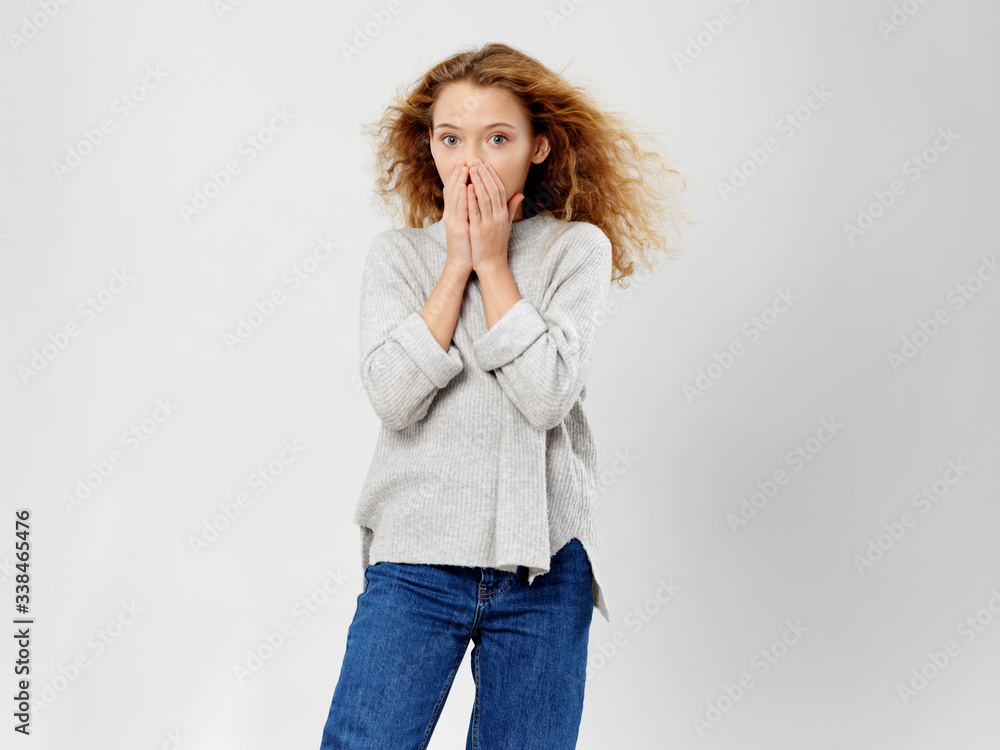 young woman thinking young woman thinking