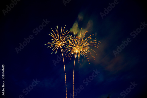 fireworks on the sky