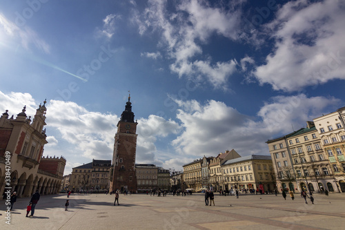 Main market square in Krakow (Poland)