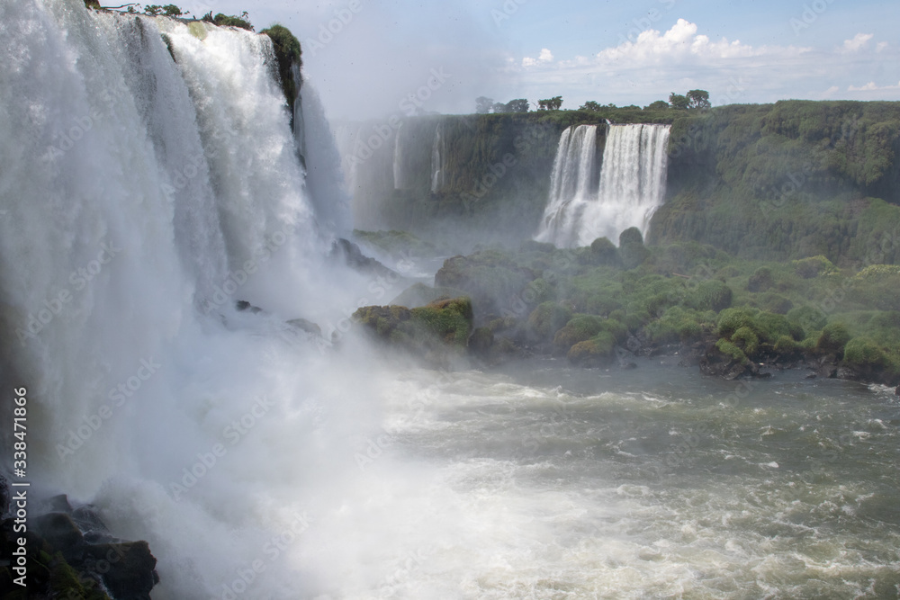 cachoeira, cascata, foz do iguaçu, natureza