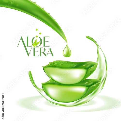 Aloe Vera collagen Serum Skin Care Cosmetic.