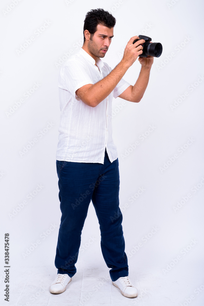 Obraz premium Full body shot of handsome Turkish man