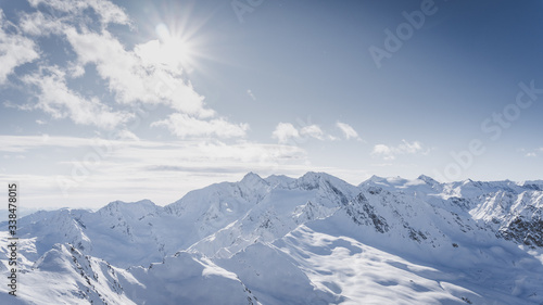 wunderbare Winterlandschaft in Tirols Bergen