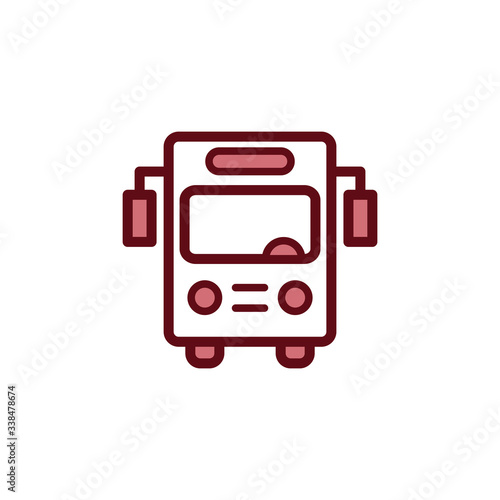 bus icon vector design template