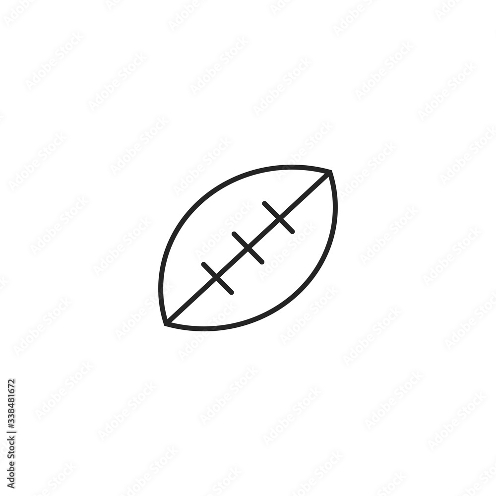 American football icon. Ball symbol modern, simple, vector, icon for website design, mobile app, ui. Vector Illustration American football icon. Ball symbol modern, simple, vector, icon for website design, mobile app, ui. Vector Illustration