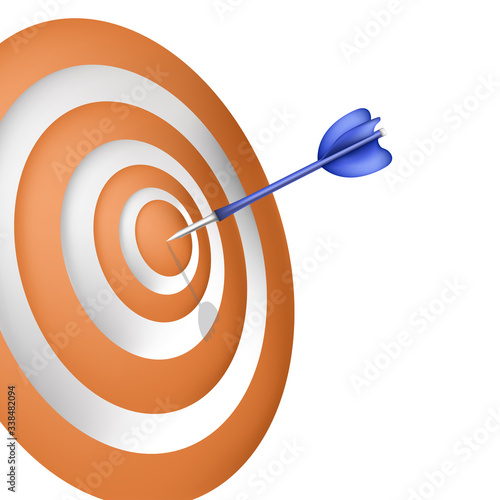 vector dartboard and coronavirus vaccine