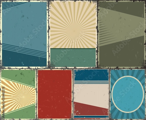 Vintage abstract backgrounds collection
