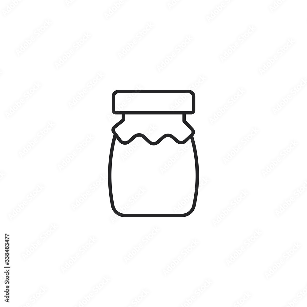Jar icon. symbol modern, simple, vector, icon for website design, mobile app, ui. Vector Illustration Jar icon. symbol modern, simple, vector, icon for website design, mobile app, ui. Vector Illustration