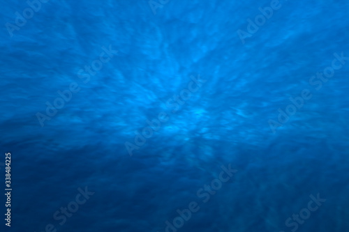 Azure deep blue waters of Mediterranean Ocean, Europe