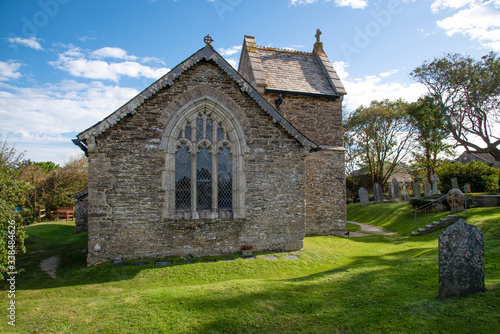 St Michael´s Church, situated in a unique position on the Camel Estuary in Rock, northern Cornwall, UK