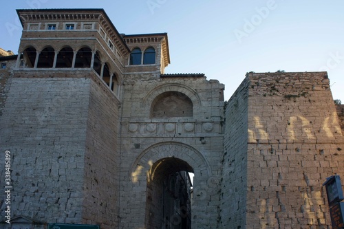 the Etruscan Arch of Perugia, also called Augustus Gate