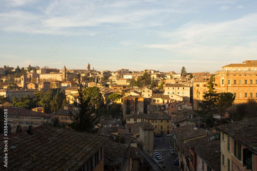View from the top of Perugia city