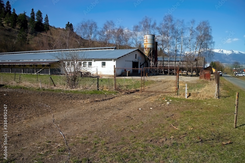Original farm buildings in Slovakia for cows, goats, sheep and pigs Original farm buildings in Slovakia for cows, goats, sheep and pigs