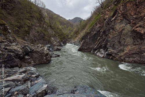 Gorge of the mountain river