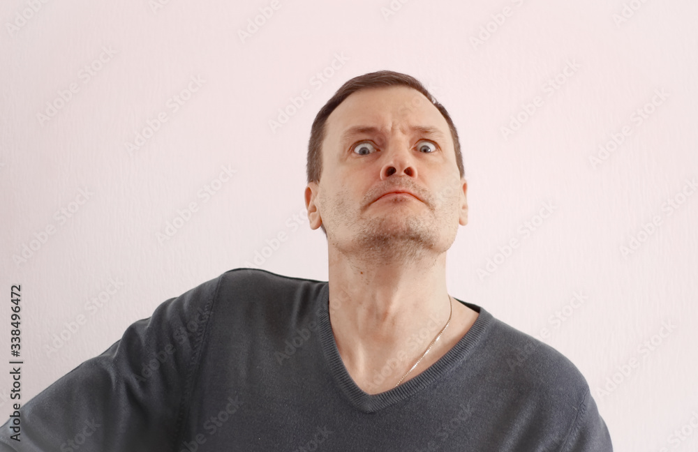 Fototapeta premium Portrait man emotions