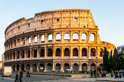  The Colosseum in Rome in Lazio in Italy