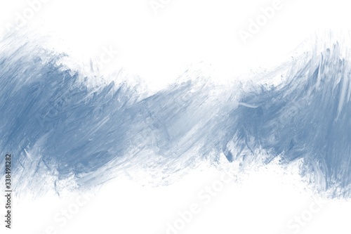 Blue watercolor, white background, used as background in weddings and other events. 