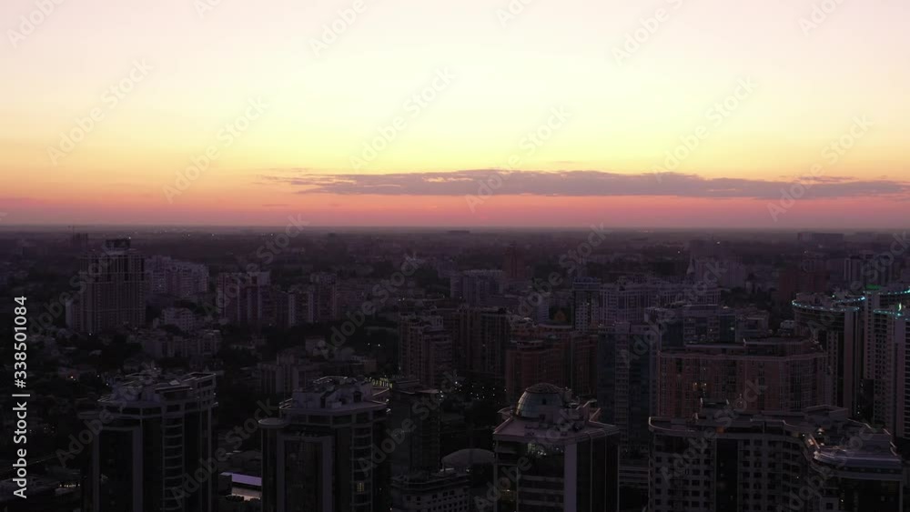 sunset over the city sunset over the city