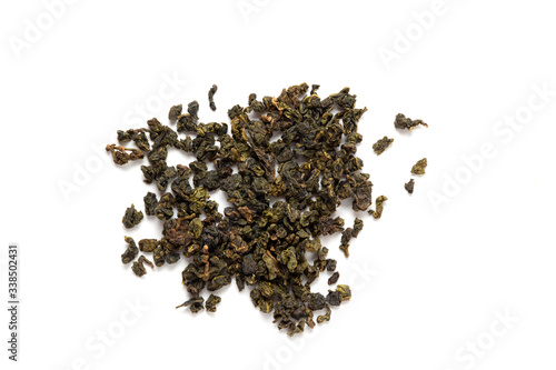 Milk oolong green tea leaves