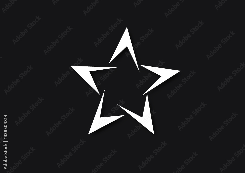 black and white star black and white star