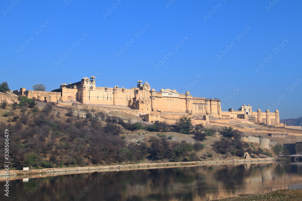 Naklejka premium The Amber Fort, Jaipur, India