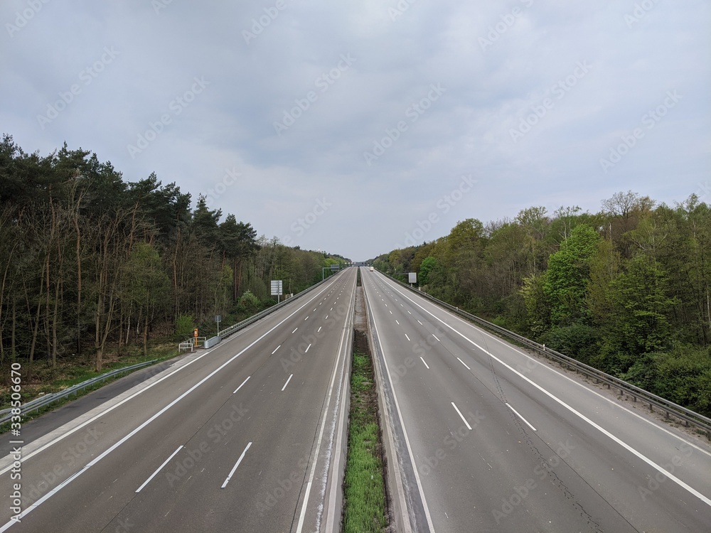 Leeres Autobahn