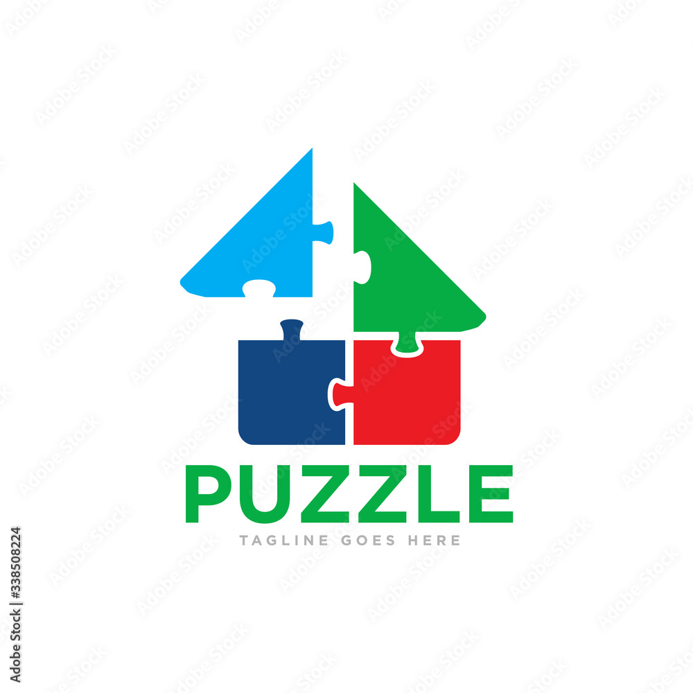 Puzzle Pieces Logo Design Vector Puzzle Pieces Logo Design Vector