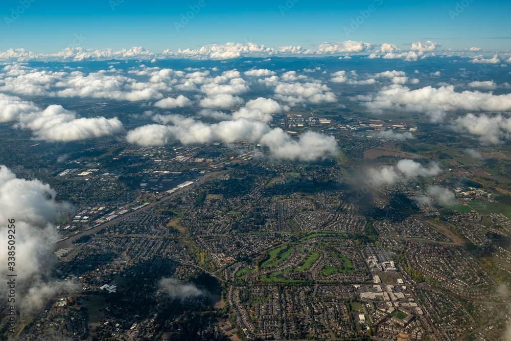 Flying over farmland Suburban neighborhoods - October 10, 2018 Flying over farmland Suburban neighborhoods - October 10, 2018