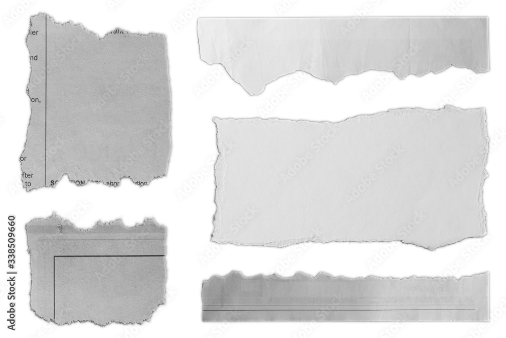 Torn pieces of paper Torn pieces of paper